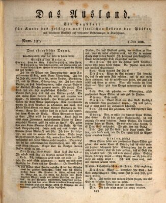 Das Ausland Samstag 5. Juli 1828