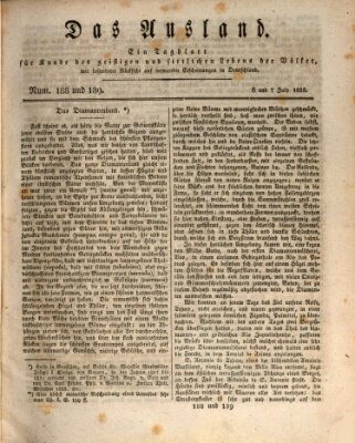 Das Ausland Sonntag 6. Juli 1828