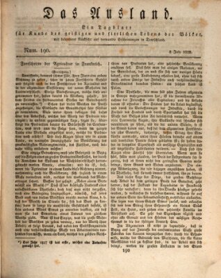 Das Ausland Dienstag 8. Juli 1828