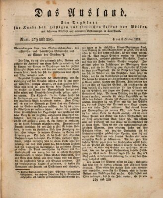 Das Ausland Sonntag 5. Oktober 1828