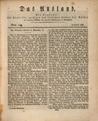 Das Ausland Mittwoch 15. Oktober 1828