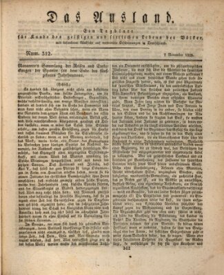 Das Ausland Freitag 7. November 1828