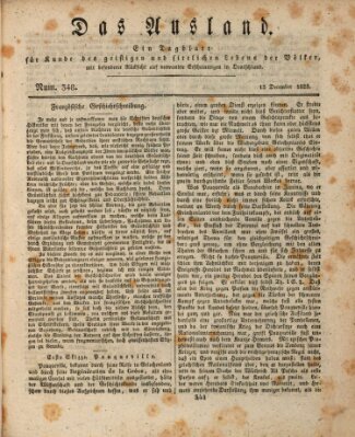 Das Ausland Samstag 13. Dezember 1828