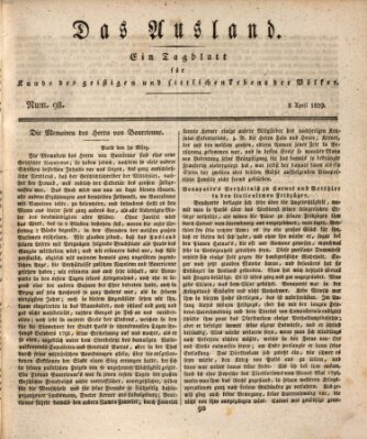 Das Ausland Mittwoch 8. April 1829