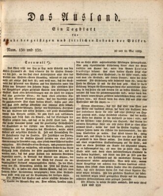 Das Ausland Sonntag 10. Mai 1829