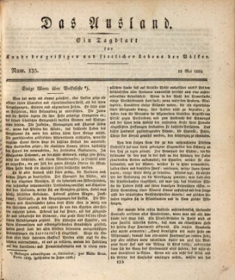 Das Ausland Freitag 15. Mai 1829