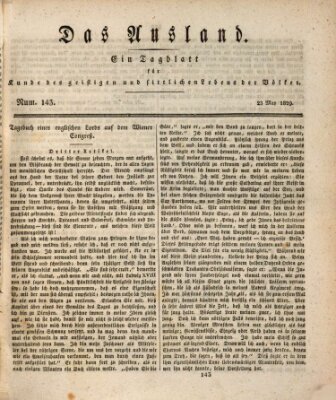 Das Ausland Samstag 23. Mai 1829