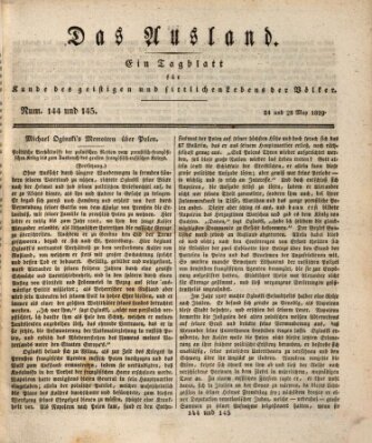 Das Ausland Sonntag 24. Mai 1829