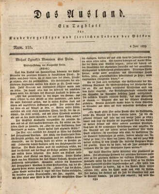 Das Ausland Donnerstag 4. Juni 1829