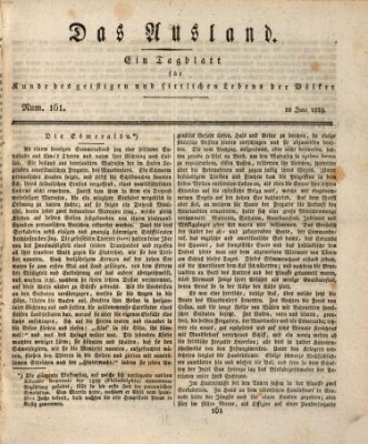 Das Ausland Mittwoch 10. Juni 1829