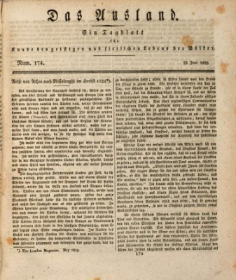 Das Ausland Dienstag 23. Juni 1829