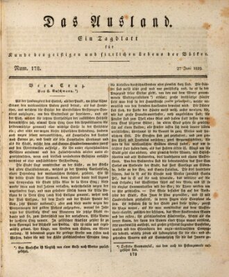 Das Ausland Samstag 27. Juni 1829