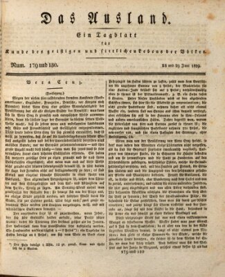 Das Ausland Montag 29. Juni 1829