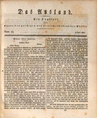 Das Ausland Freitag 9. April 1830