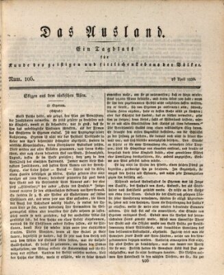 Das Ausland Freitag 16. April 1830