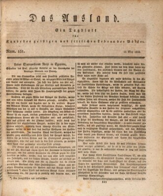 Das Ausland Dienstag 11. Mai 1830