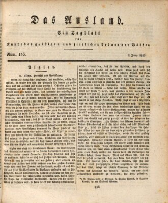 Das Ausland Samstag 5. Juni 1830