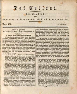 Das Ausland Mittwoch 23. Juni 1830