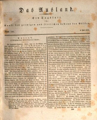 Das Ausland Sonntag 4. Juli 1830