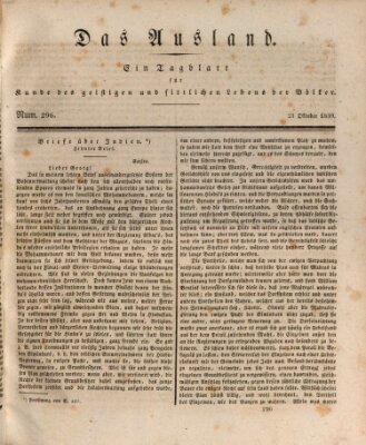 Das Ausland Samstag 23. Oktober 1830