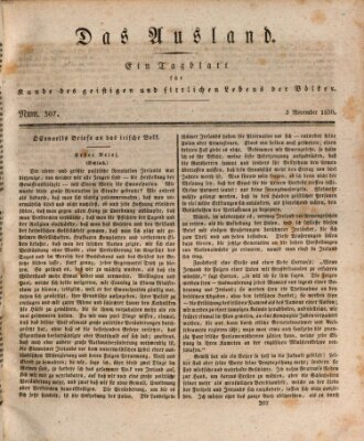 Das Ausland Mittwoch 3. November 1830