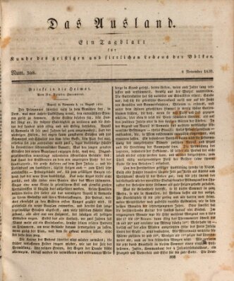 Das Ausland Donnerstag 4. November 1830