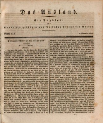 Das Ausland Montag 8. November 1830