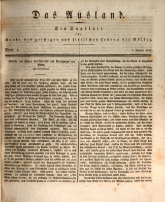 Das Ausland Donnerstag 6. Januar 1831