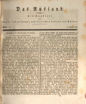 Das Ausland Samstag 15. Januar 1831