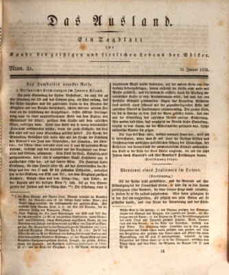 Das Ausland Freitag 21. Januar 1831