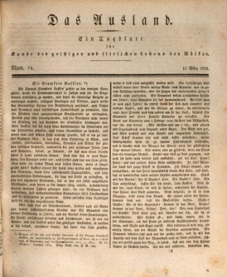 Das Ausland Dienstag 15. März 1831