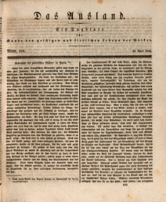 Das Ausland Dienstag 19. April 1831