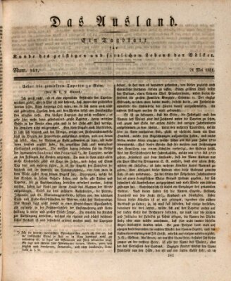 Das Ausland Samstag 21. Mai 1831