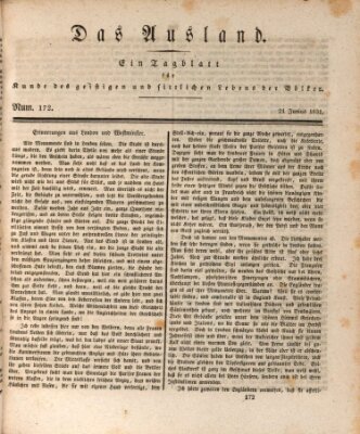 Das Ausland Dienstag 21. Juni 1831