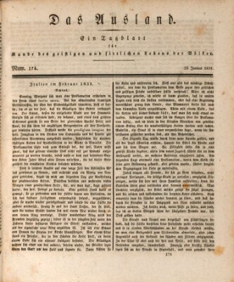 Das Ausland Donnerstag 23. Juni 1831