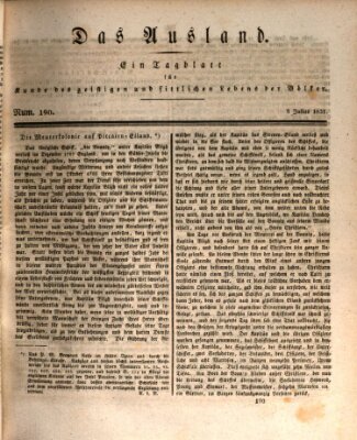 Das Ausland Samstag 9. Juli 1831