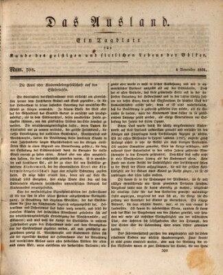 Das Ausland Freitag 4. November 1831