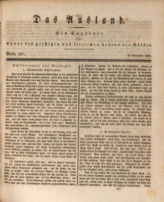 Das Ausland Mittwoch 23. November 1831