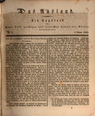 Das Ausland Donnerstag 5. Januar 1832