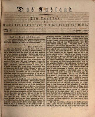 Das Ausland Sonntag 8. Januar 1832