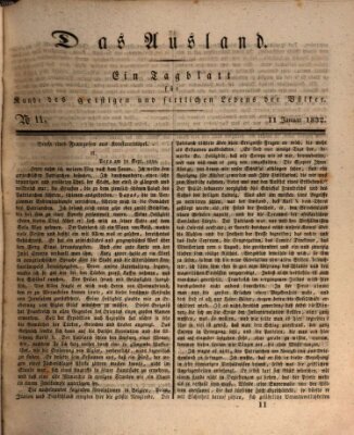 Das Ausland Mittwoch 11. Januar 1832