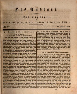 Das Ausland Freitag 27. Januar 1832