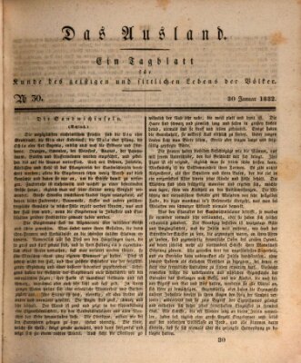 Das Ausland Montag 30. Januar 1832