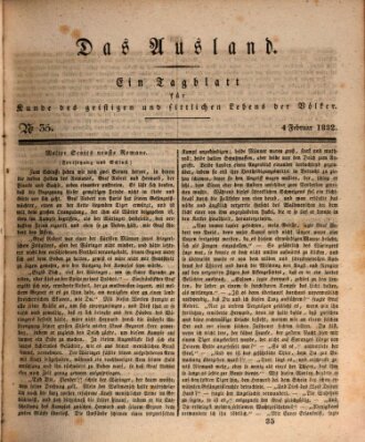 Das Ausland Samstag 4. Februar 1832