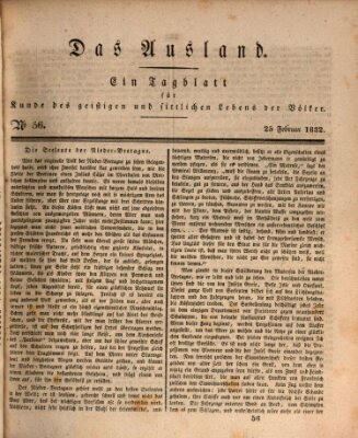 Das Ausland Samstag 25. Februar 1832