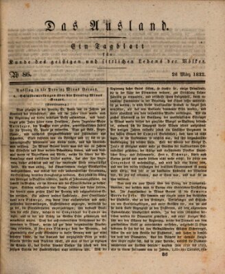 Das Ausland Montag 26. März 1832