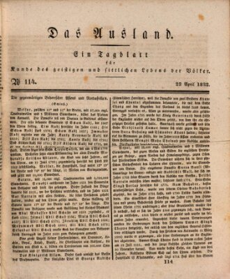 Das Ausland Montag 23. April 1832