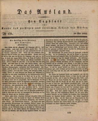 Das Ausland Donnerstag 10. Mai 1832