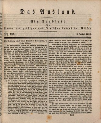 Das Ausland Samstag 9. Juni 1832