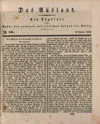 Das Ausland Samstag 16. Juni 1832